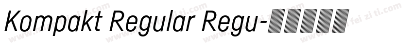 Kompakt Regular Regu字体转换